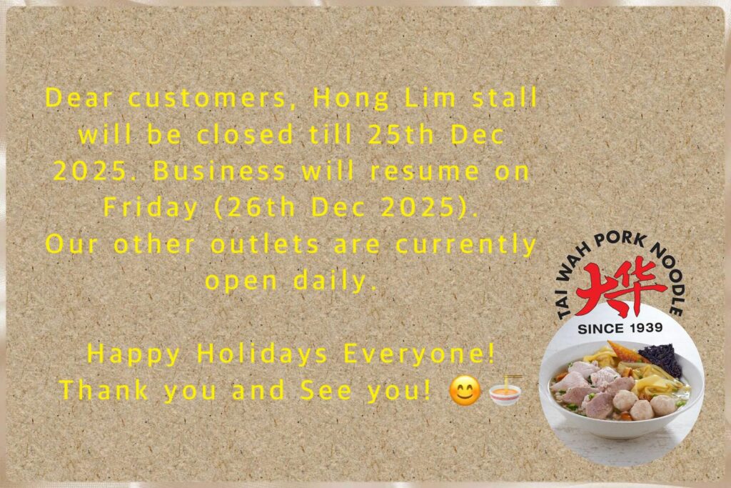 taiwah Noodles Singapore